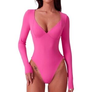 Pink Long Sleeve Bodysuit